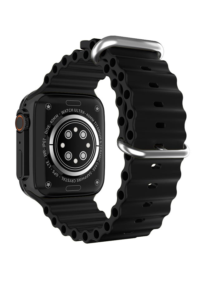 OFFBEAT Nexus Ultra 49mm Smartwatch with Sports Mode, 24H Fitness & Heart Rate Monitor and IPX4 Water Resistant Design compatible with iPhone and Android phones with Ocean Band Black - Image 2