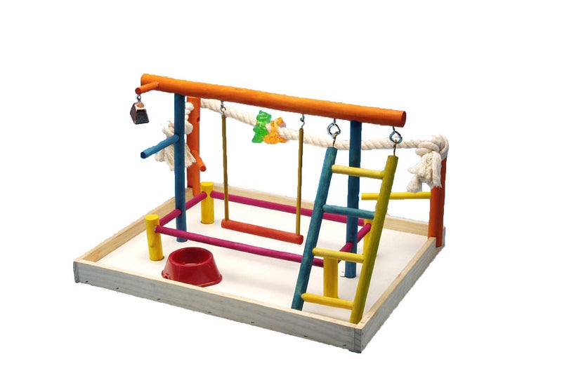 Penn Plax Penn-Plax Bird Life Wooden Playpen â€“ Perfect for Sun Conures, Ring Necks, and Similar Sized Parrots â€“ Extra-Large - Image 2