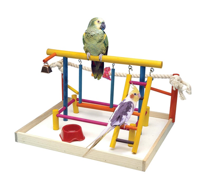 Penn Plax Penn-Plax Bird Life Wooden Playpen â€“ Perfect for Sun Conures, Ring Necks, and Similar Sized Parrots â€“ Extra-Large - Image 1