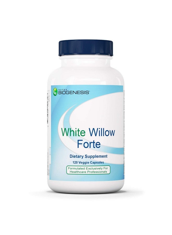 Nutra BioGenesis White Willow Forte White Willow Bark Boswellia And Turmeric To Help Support Body Comfort And Cytokine Balance Gluten Free Vegan Nongmo 120 Capsules - Image 2