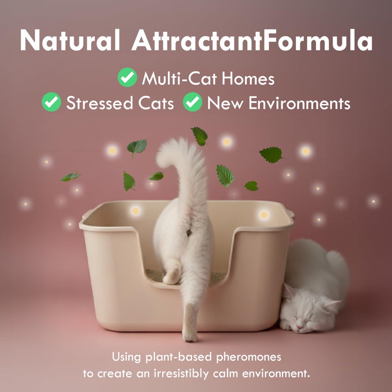 Lady N Cat Attract Tofu Litter â€“ Natural Attractant Formula for Litter Box Training, Calming Pheromone for Multi-Cat Homes, Granular Mini-Pellet Shape for Self-Cleaning Box, 9lb - Image 4