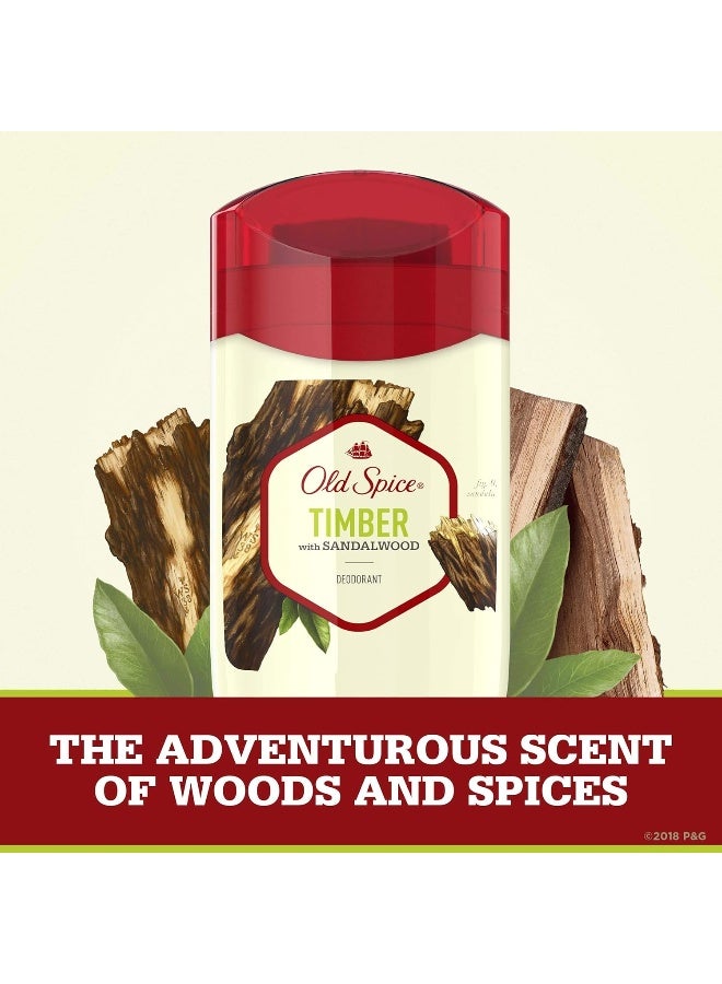 Old Spice Aluminum Free Deodorant For Men, Timber With Sandalwood Scent, 3 Oz, (Pack Of 3) - Image 3