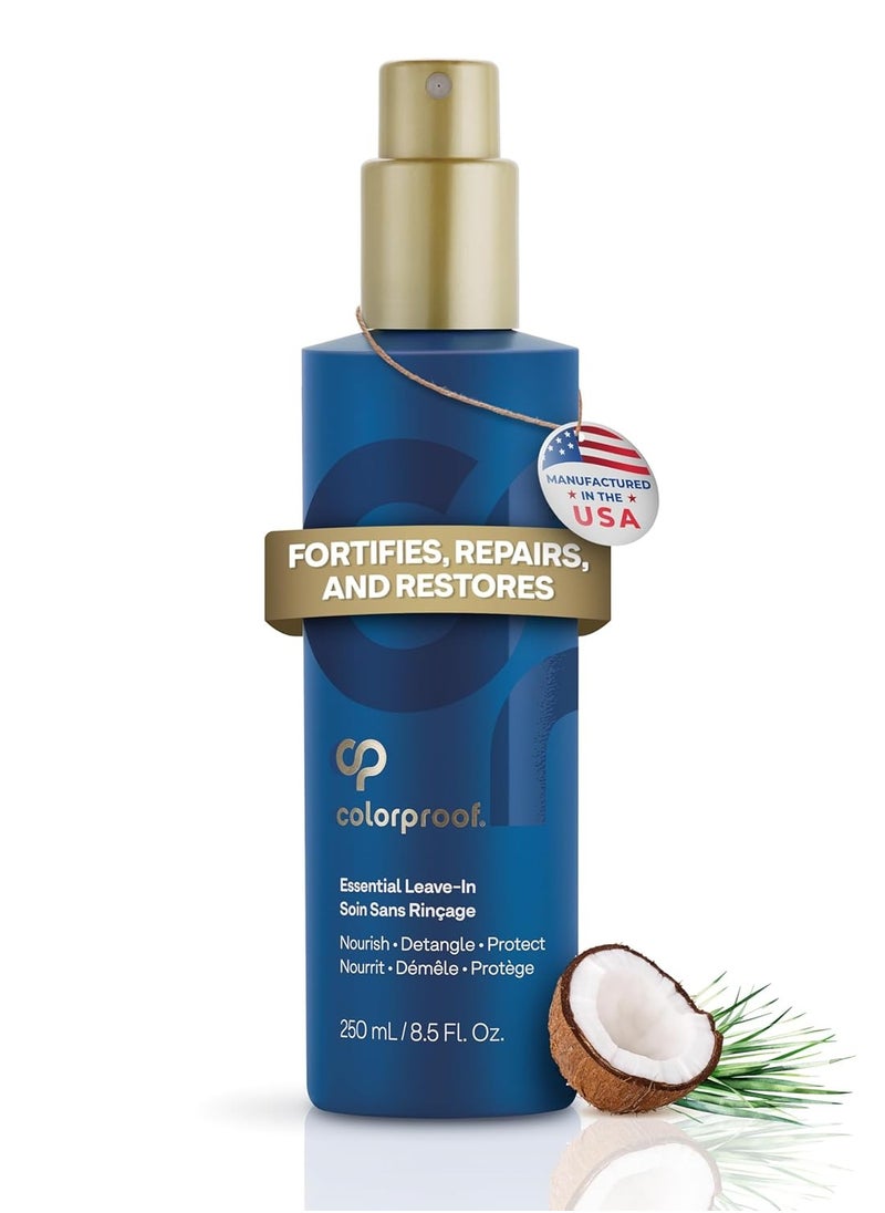 ColorProof Colorproof Leave-In Treatment Spray 8.5 Fl. Oz. Heat Protection Spray for Hair, Smoothing and Detangling Spray with Color Protection, Coconut & Lemongrass Scent  - Image 1