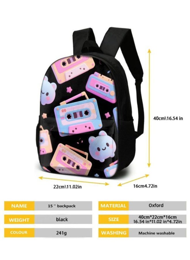 [Super new special offer] Cartoon theme bag three-piece set | double-shoulder + hand-held + storage pen bag | gift self-use good-looking - 933  - Image 5