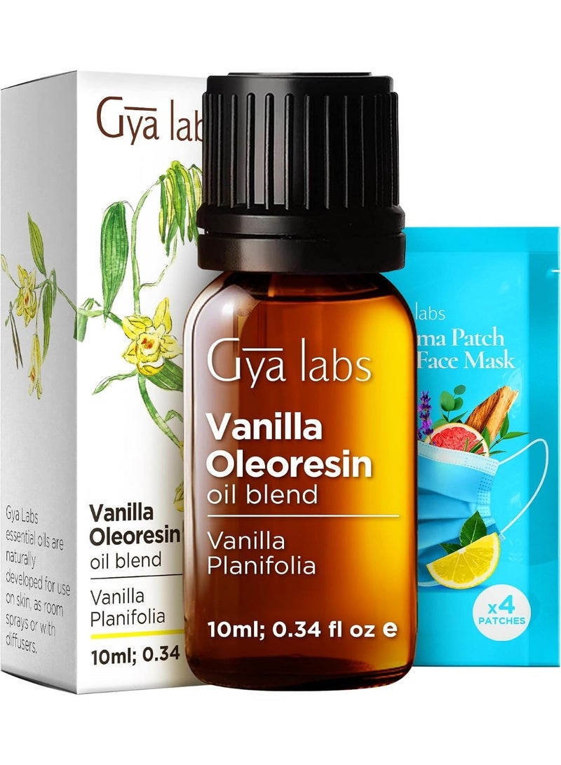 gya labs Vanilla Essential Oil for Skin, Diffuser & Aromatherapy - Vanilla Essential Oil for Hair, Skin, Diffusers & Aromatherapy - Perfect for Home Fragrance & DIY Candle Making - Image 1