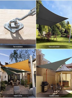 Generic Shade Sail Hardware Kit 24pcs, 304 Stainless Steel Sunshades Canopy Installation Kit for Install Rectangle & Triangle Shade Sails Deck Garden Lawn Patio Outdoor Metal Sail Shade Hardware (6' )  - Image 4