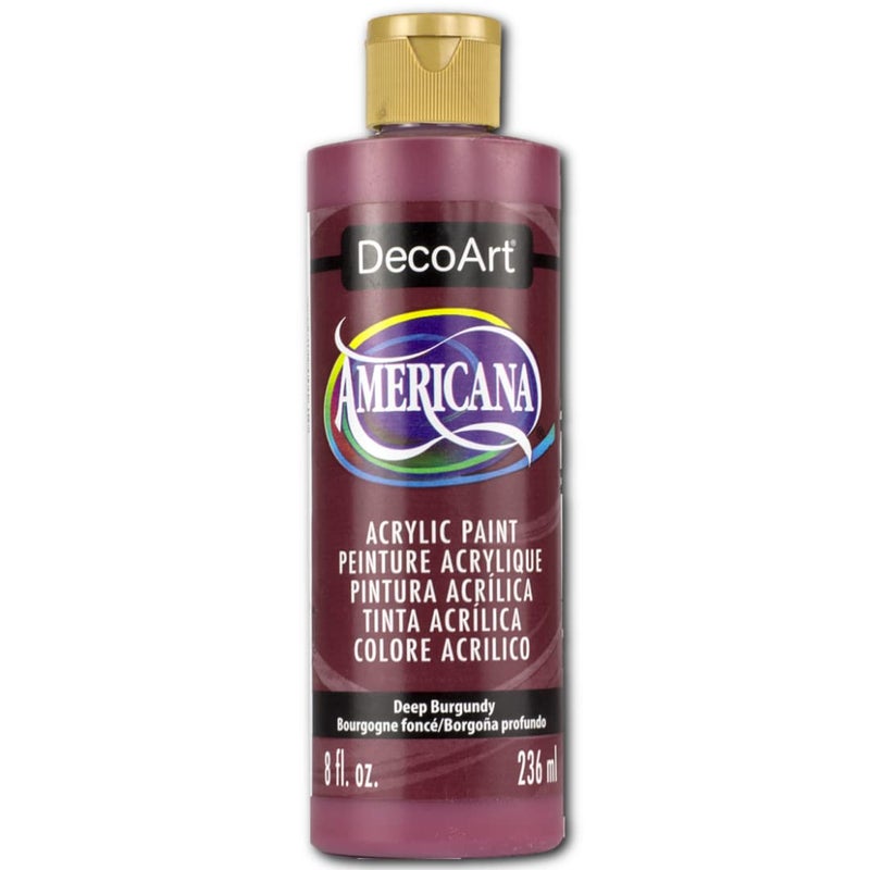 DecoArt DA128-9 Americana Acrylics, 8-Ounce, Deep Burgundy
