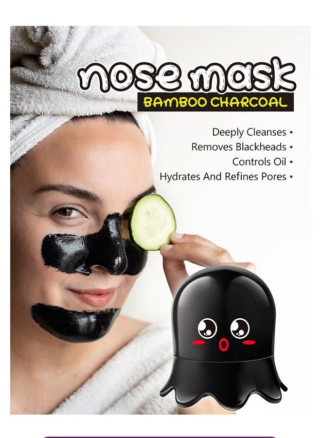 Bamboo Charcoal Nose Mask-Blackhead Remover Pore Shrink Blackhead Peeling Deep Pore Cleansing Tool Skin Care Product 50g