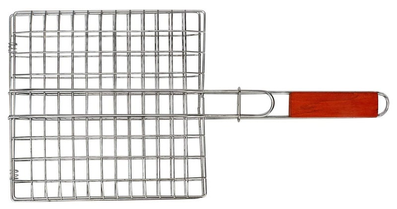 Delavala BBQ Grilling Basket with Removable Handle for Fish, Vegetables, Steak, Shrimp, Meat, Food,Stainless Steel Grill - Image 3