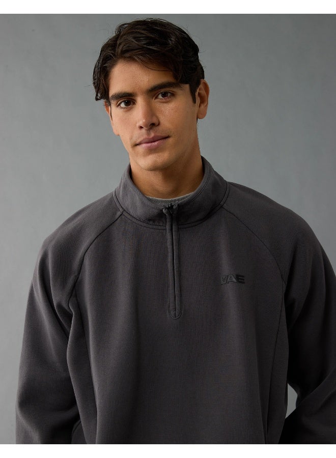 American Eagle AE 24/7 Tech Fleece Quarter-Zip Sweatshirt - Image 1