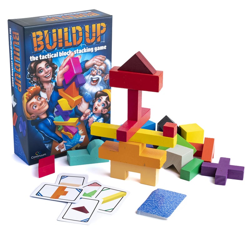Continuum Games Build Up The Classic Block Stacking Game 20 Block Tumbling Tower Balancing Game 26 Players Ages 8 and Up - Image 4