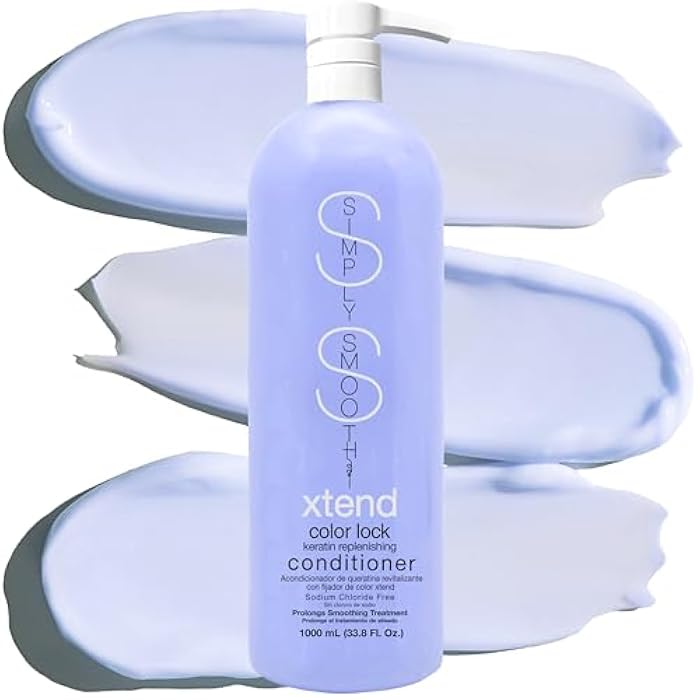 SIMPLY SMOOTH Xtend Keratin Replenishing Color Lock Conditioner Slows Color Fade & Prolongs Hair Color Service Gently Clean & Protect Your Hair Color Sodium Chloride Free 33.8 Fl Oz - Image 1