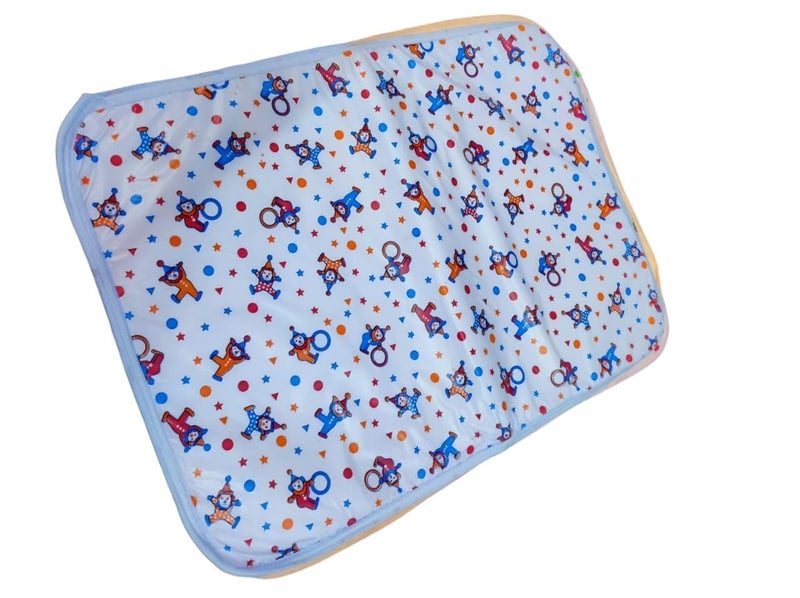 Cuteably New Born Baby Plastic Sheet Small Single Multicolor - Image 3