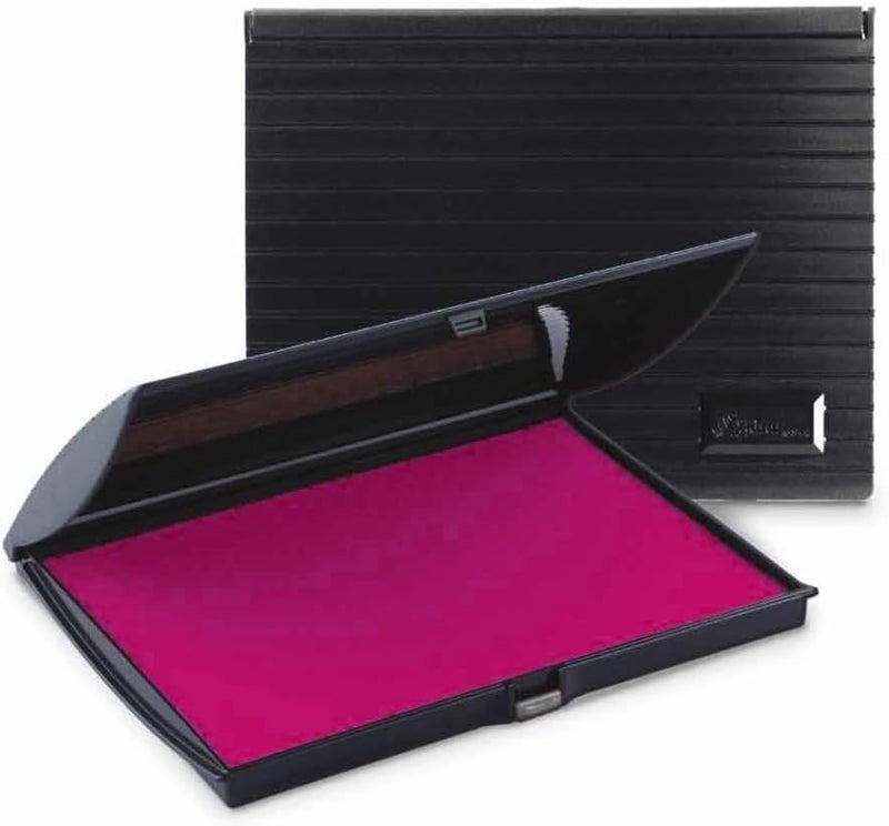 Infusion 5" x 7" Large Stamp Ink Pad for Rubber Stamps, Your Go to Large Stamp Ink Pad for Bright Color, Even Coverage and Durability, Fuchsia Stamp Pad - Image 1