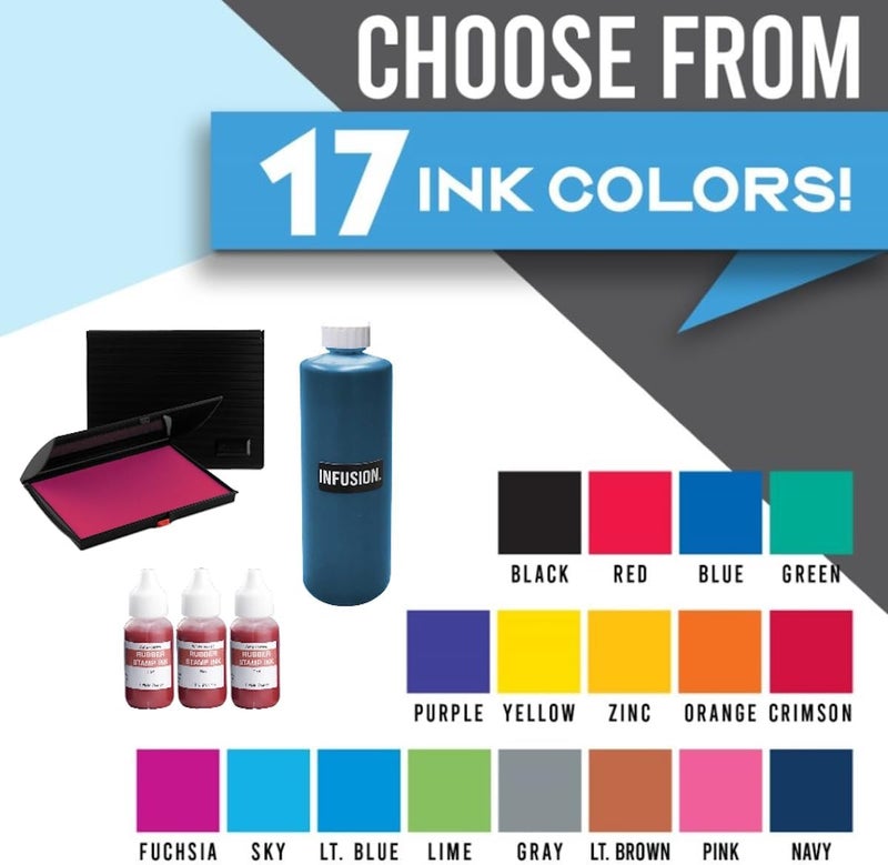 Infusion 5" x 7" Large Stamp Ink Pad for Rubber Stamps, Your Go to Large Stamp Ink Pad for Bright Color, Even Coverage and Durability, Fuchsia Stamp Pad - Image 2