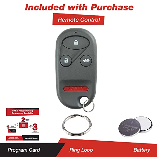KeylessOption Keyless Entry Remote Control Car Key Fob Replacement for E4EG8DJ - Image 2