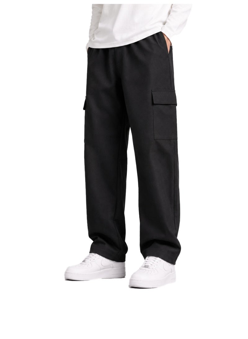 Nileton Men’s Relaxed Fit Cargo Pants, Lightweight Stretch Pants with Drawstring Waist and Multiple Pockets for Sports and Casual Wear - Image 1