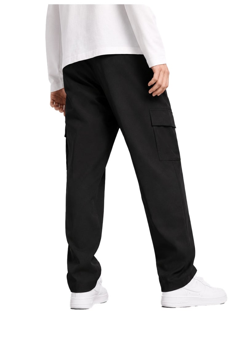 Nileton Men’s Relaxed Fit Cargo Pants, Lightweight Stretch Pants with Drawstring Waist and Multiple Pockets for Sports and Casual Wear - Image 3