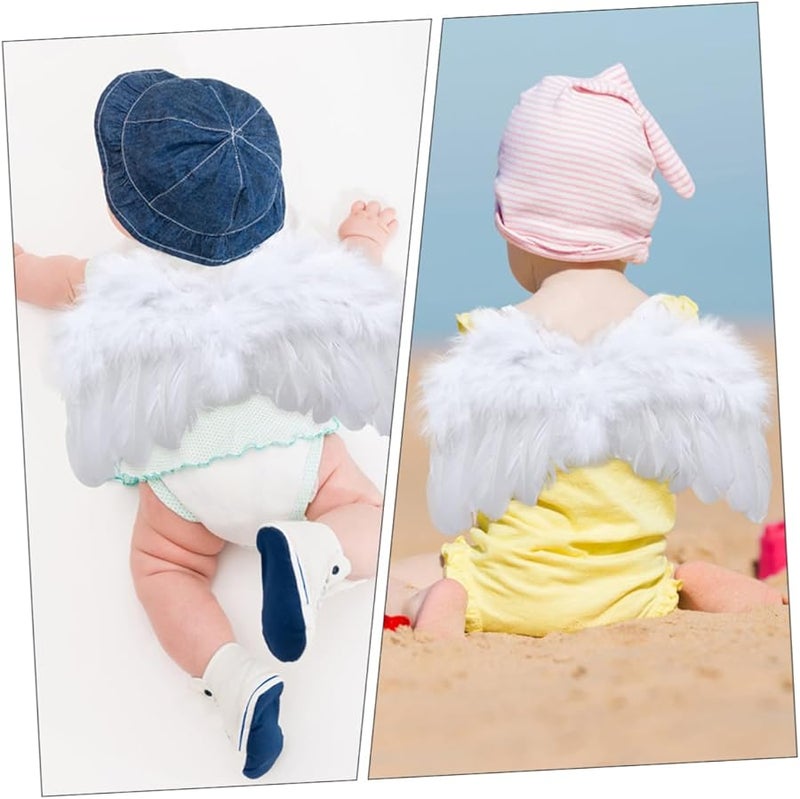 Newborn Photography Props with Leaf Headband Soft Photo Outfit for Baby Photoshoot - Image 3