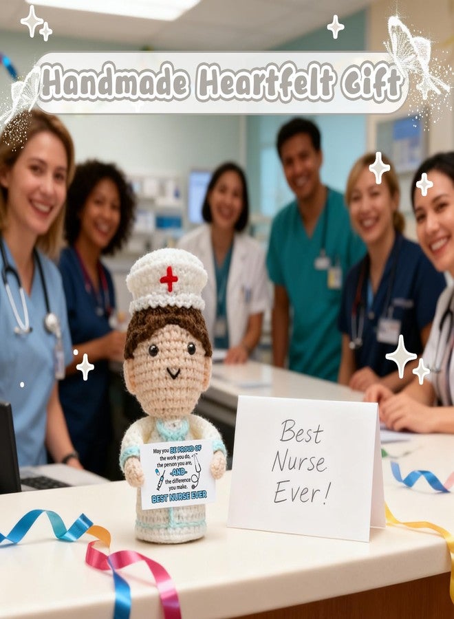 AICHPVOY Nursing Appreciation Gift Handmade Crochet Gifts for Women rn Gifts to Nurses Women Nurse the Person You are, and the Difference You Make. - Image 5