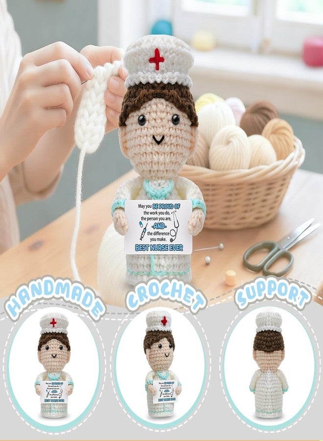 AICHPVOY Nursing Appreciation Gift Handmade Crochet Gifts for Women rn Gifts to Nurses Women Nurse the Person You are, and the Difference You Make. - Image 3