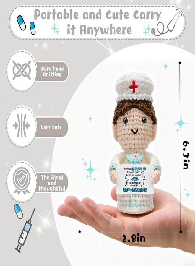 AICHPVOY Nursing Appreciation Gift Handmade Crochet Gifts for Women rn Gifts to Nurses Women Nurse the Person You are, and the Difference You Make. - Image 2
