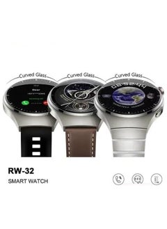 Haino Teko RW 32 Smart Watch AMOLED HD IPS Curved Glass Display with 3 Silicone Straps Stainless Steel and Leather by Haino Teko  - Image 2