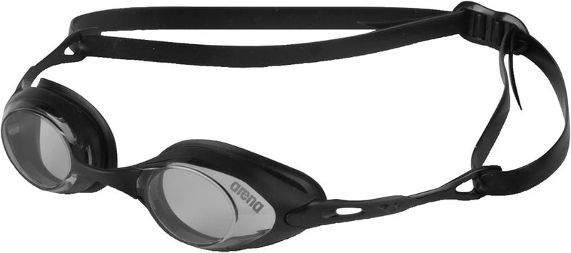 Arena Cobra Unisex Adult Swimming Goggles - Black with UV Protection - Image 1