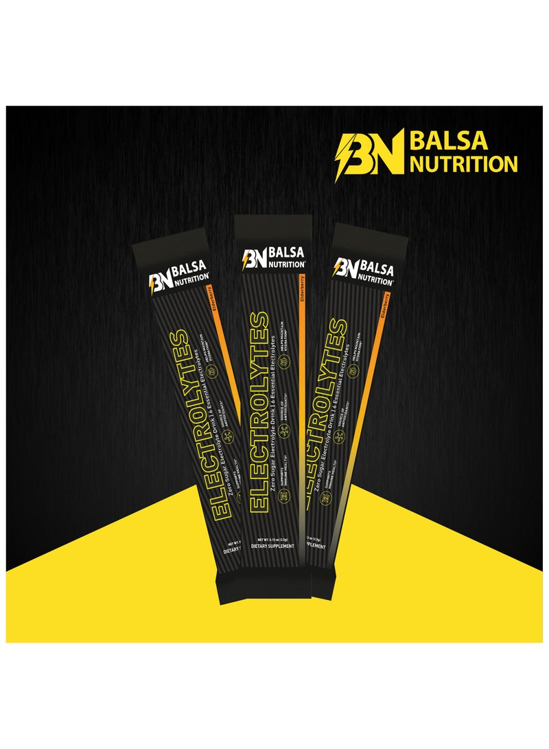 Balsa Nutrition Zero Sugar Electrolyte Powder Elderberry 20 Hydration Packets - Image 3
