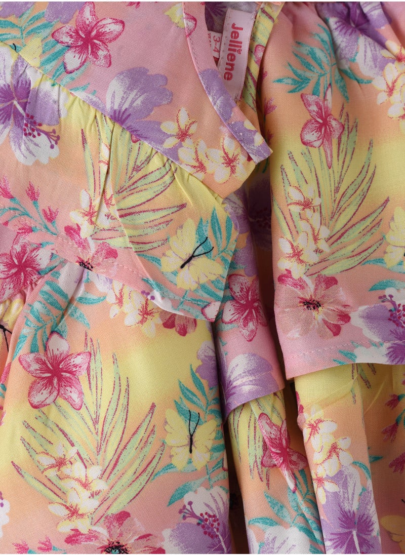 Jelliene Blooming Adventures: Girls' Dress Comfort, Style & Twirls  - Image 3