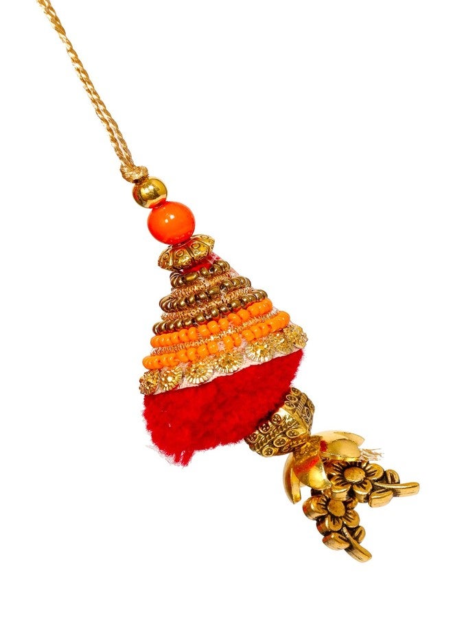 SUNINOW RAKSHBANDHAN SPECIAL RAKHI COMBO PACK OF 3 GOLDEN WRIST BAND ,LUMBA SET RAKHI FOR BROTHER BHABHI AND KIDS WITH ROLI FOR TILAK CEREMONY DESIGNER SWASTIK LUMBA RAKHI COMBO | RAKHI FOR BROTHER | RAKHI GIFT | RAKHI FOR BHABHI | RAKHI FOR BROTHER RAKSHA BANDHAN BRACELET | RAKHI SET | RAKHI THALI - Image 3