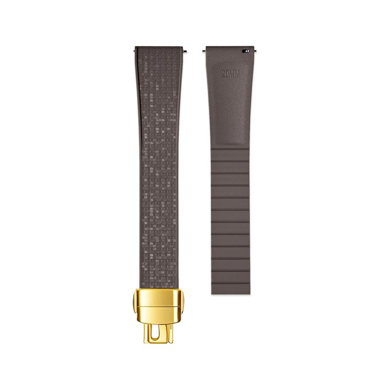 Bluejw CTSizable Mosaic Pattern Fluoroelastomer Watch Band – Replace the Watch Strap for 18mm 19mm 20mm 21mm 22mm Universal Luxury Watches - Image 1