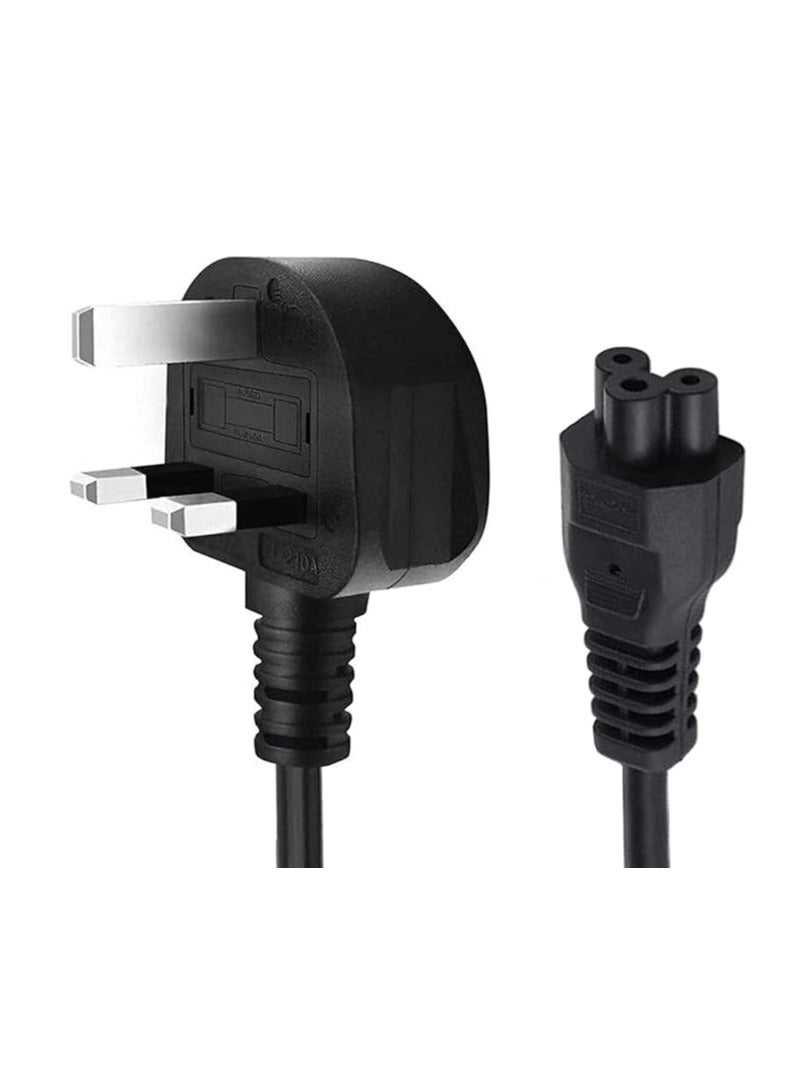 Terabyte Laptop Power Cable UK Plug to C5 3 pin Laptop Power lead - Image 2