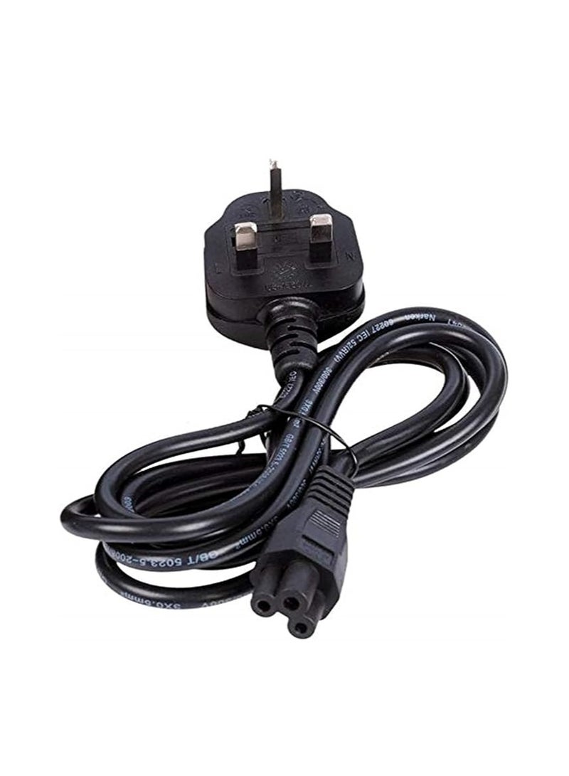 Terabyte Laptop Power Cable UK Plug to C5 3 pin Laptop Power lead - Image 4