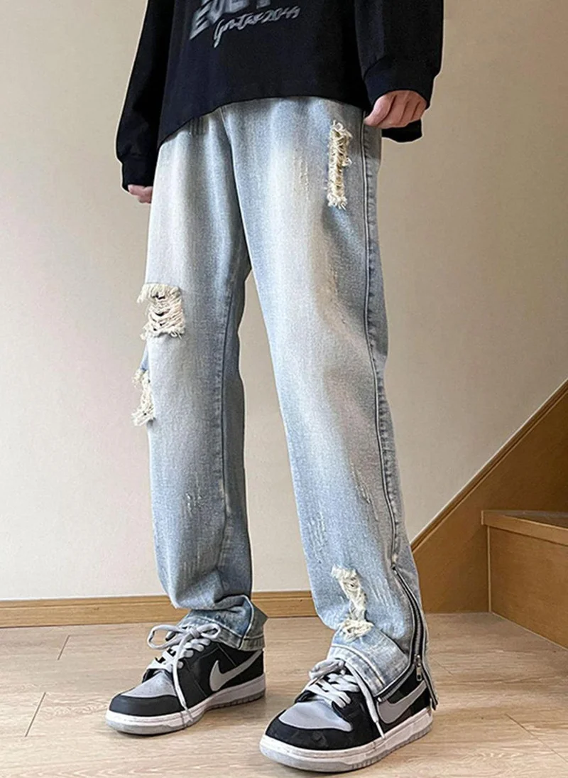 YUNIQEE Blue Regular Fit Jeans