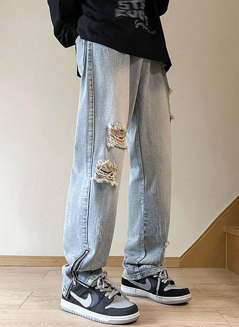 YUNIQEE Blue Regular Fit Jeans