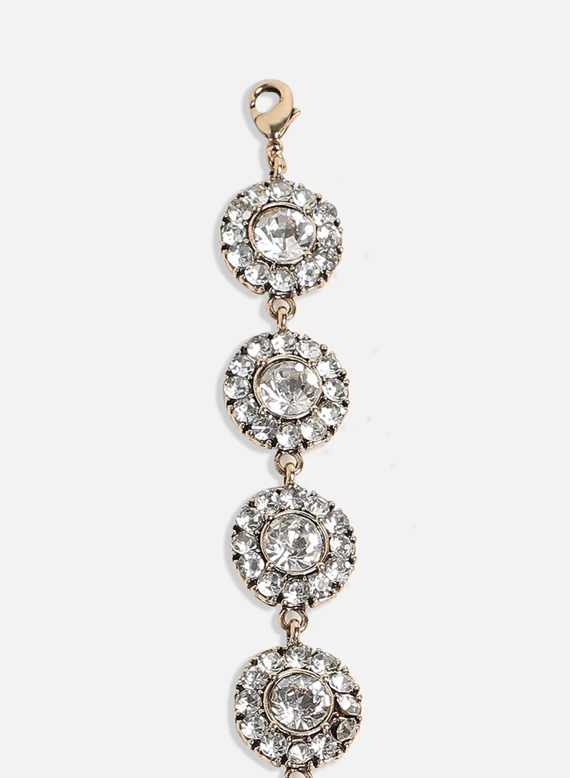 Sohi  Circular Crystal Artificial Bracelet Jewellery for Women | Best Price UAE