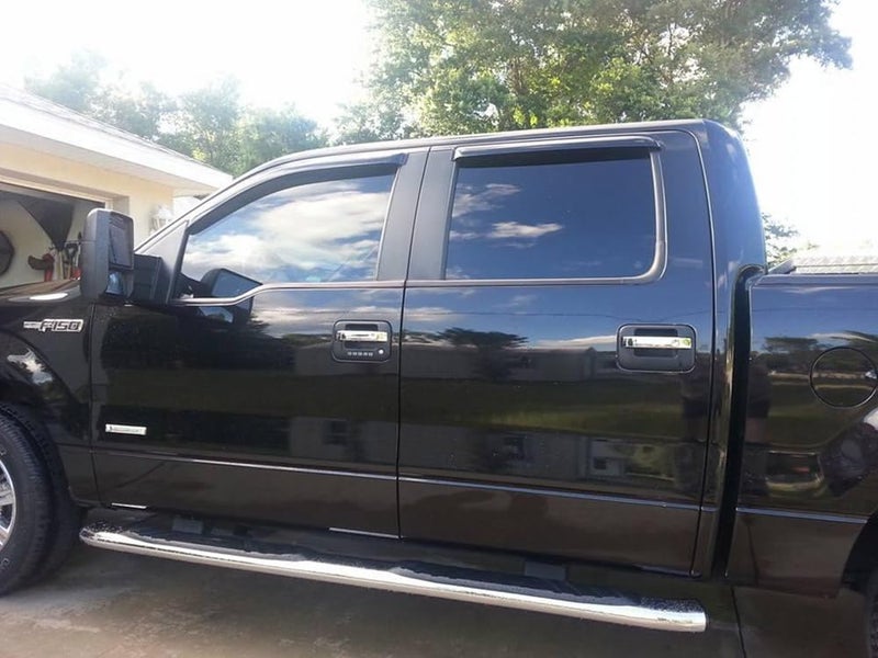 BOOGADEE 4pcs Window Shade Rain Guards Set for Ford F-150 2009-2014 SuperCrew/Crew Cab - Image 5