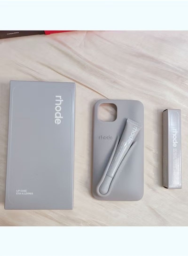 rhode iPhone 16 Pro Max Silicone Lip Holder for Cell Phone,Lip Gloss Adhesive Sleeve for Phone,Lip Holder Stick-on Phone Case, Back Stick On Holder for iPhone Phones（Unscented） - Image 2