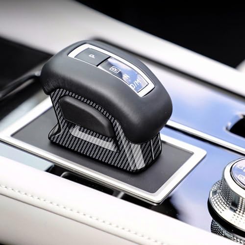 Hyorabyn Gear Shift Lever Knob Shifter Head Cover Trim for Mitsubishi New Outlander 2022 2023 Interior Center Consoles Decoration Car Accessories 3PC/Set Carbon Fiber Color - Image 2