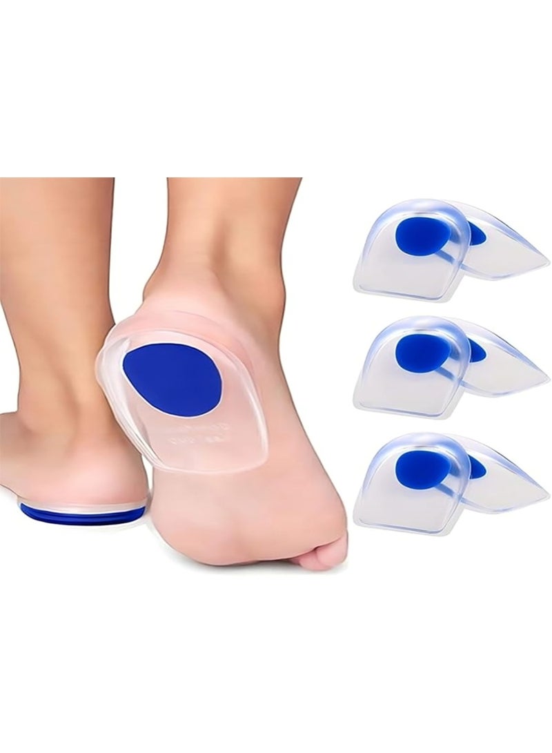 دعائم كعب على شكل كوب من السيليكون - وسائد جل ممتصة للصدمات لتخفيف آلام القدم، التهاب اللفافة الأخمصية، وراحة يومية - Image 4