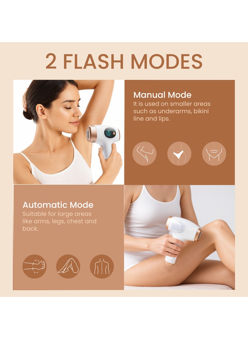 Nexso Laser Hair Removal Machine | Permanent Hair Removal for Women & Men, 9 Energy Levels, 999,999 Flashes, Skin Rejuvenation & Acne Treatment, Cooling Tech, Painless & Efficient Hair Laser Removal - Image 4