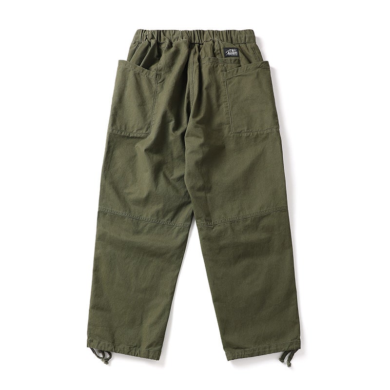 Japanese Style Outdoor Pure Cotton Casual Pants Men'S And Women'S American Style Tooling Pants Summer Thin Loose Paratrooper Pants Men'S - Image 5