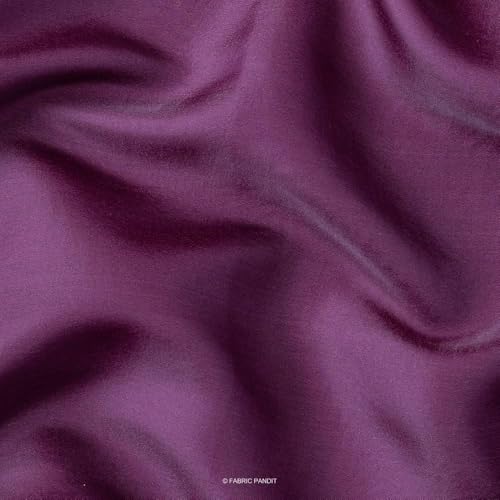 Olpad Insulated Plain Solid 100% Blackout Fabric Material for Curtains Sofa Cover Cloth Material for Sofa Curtain Furnishing Upholstery for Living Room-Decor,Clothing,Carnival (2 Meter, Violet) - Image 2