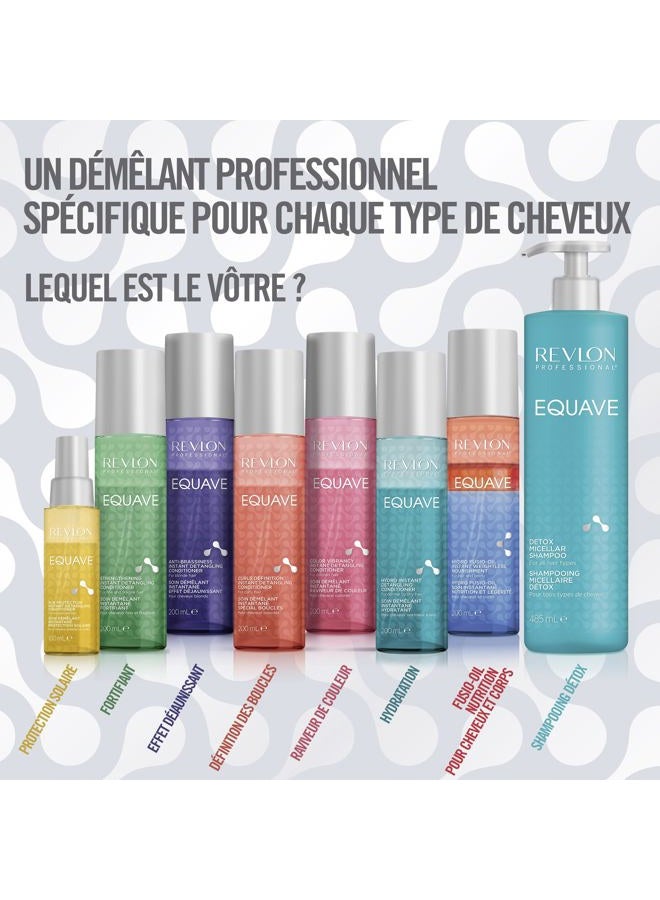 Revlon Professional بلسم إيكواف لون فيبرنسي للتخلص من التشابك الفوري، 200 مل، بخاخ بلسم للتخلص من التشابك للشعر الملون، عناية بالشعر من مرحلتين مع حماية من الحرارة - Image 5
