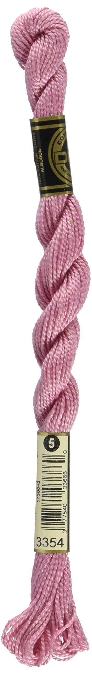 DMC 115 5-3354 Pearl Cotton Thread, Light Dusty Rose, Size 5 - Image 1