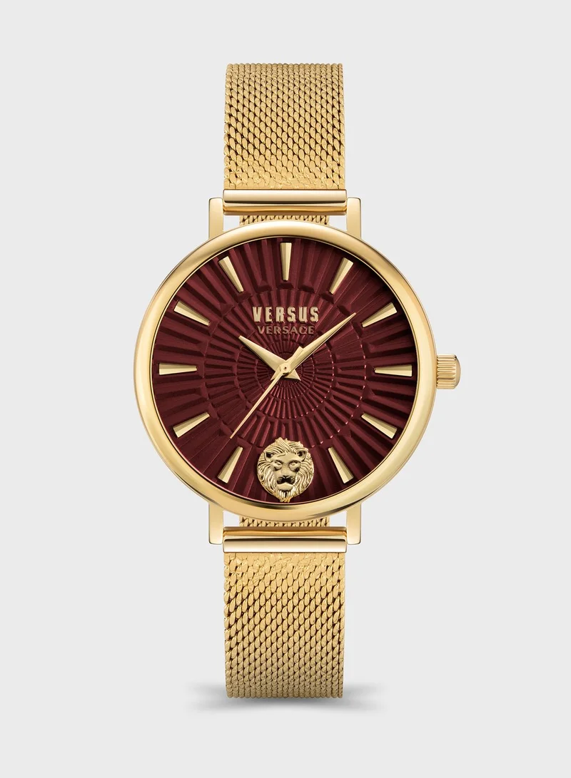 VERSUS VERSACE Steel Strap Analog Watch