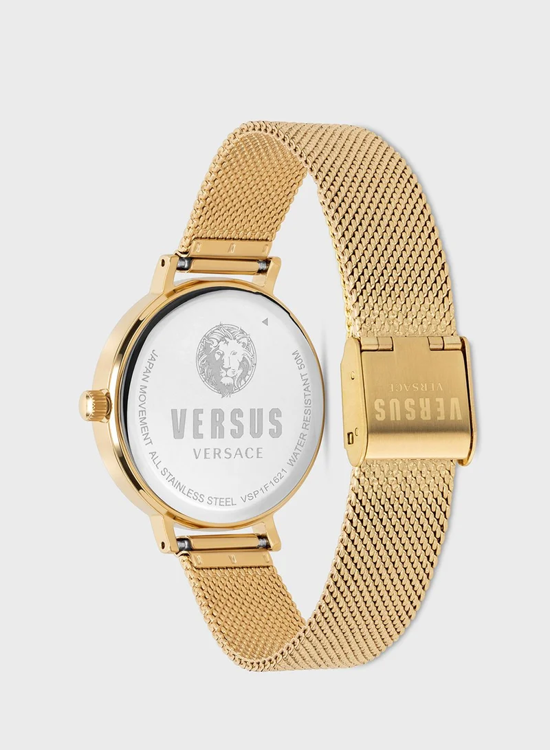 VERSUS VERSACE Steel Strap Analog Watch
