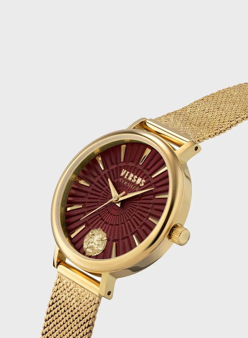 VERSUS VERSACE Steel Strap Analog Watch