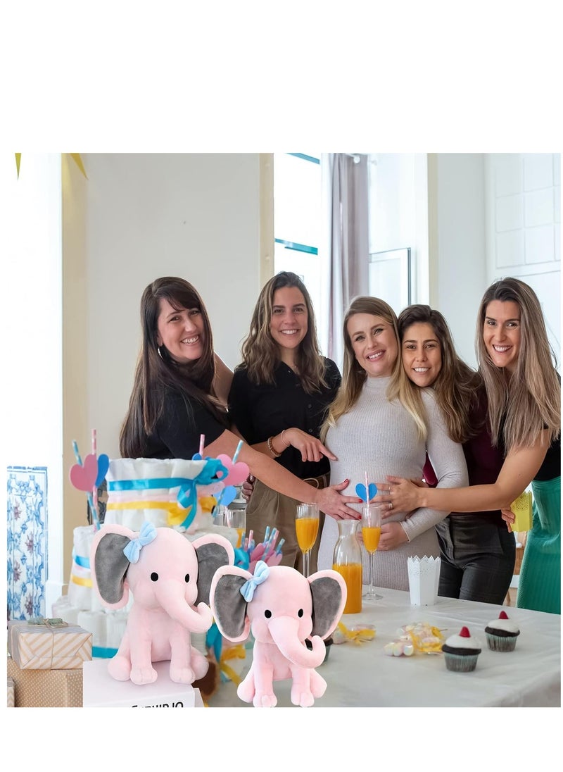 Generic - Elephant Teddy, Soft Stuffed Animal Toys Plush Elephant Gifts for Baby Shower, Perfect Kids Boys Girls Bedroom Nursery Birthday Parties Decor - Image 1